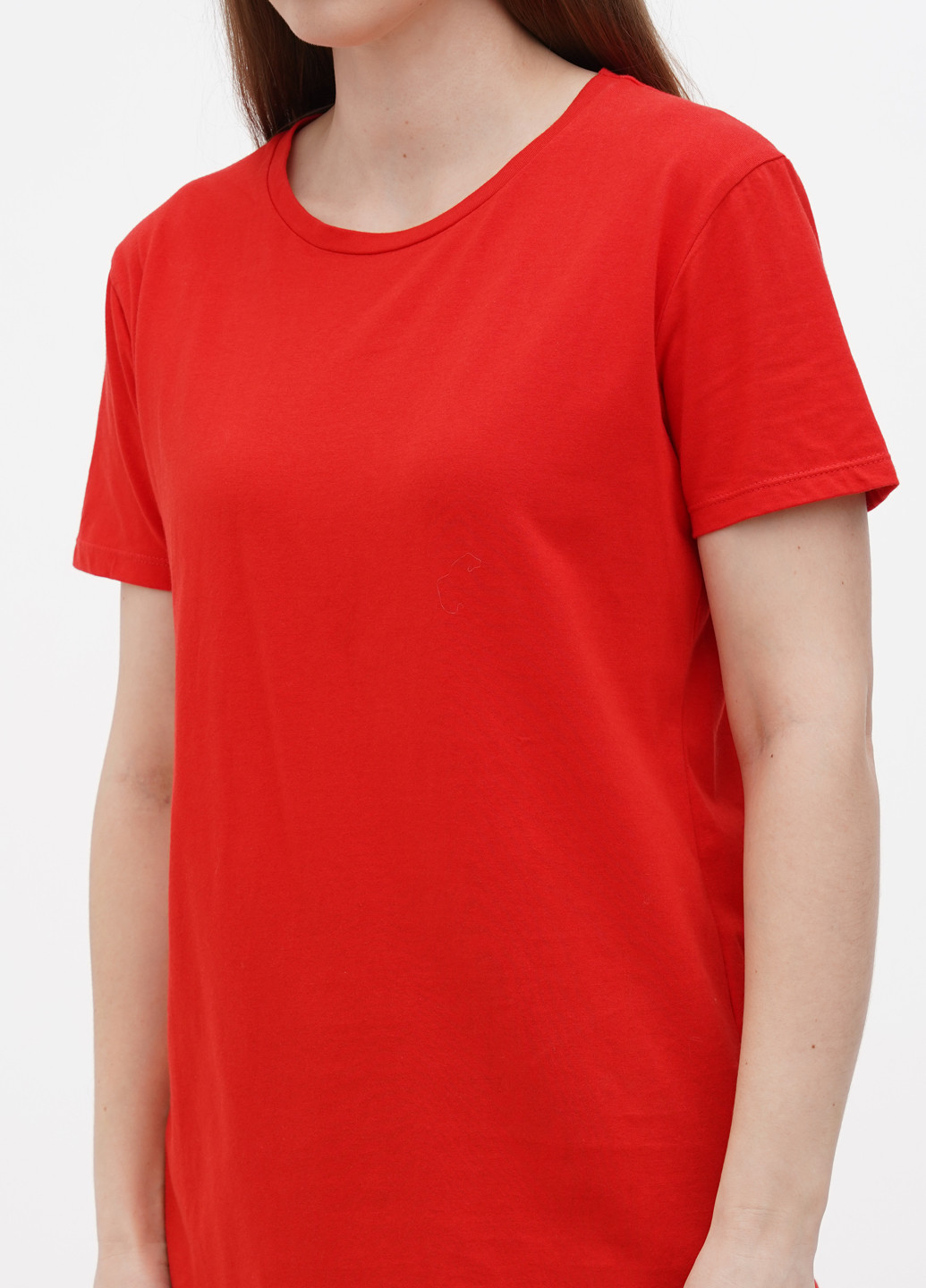 Красная летняя футболка Stradivarius