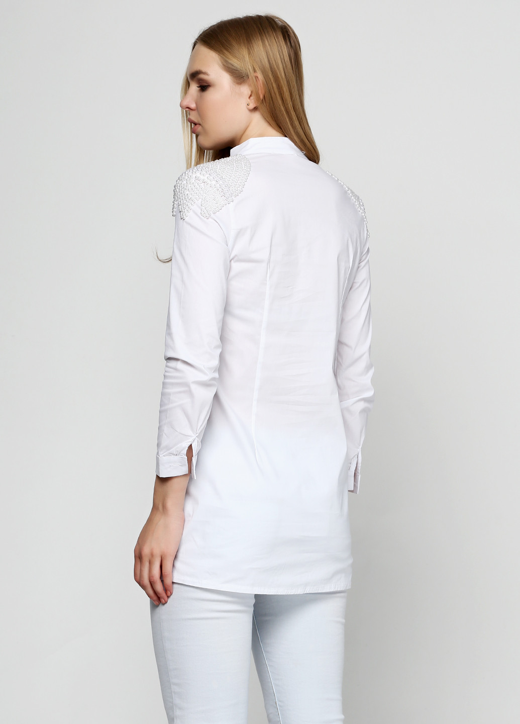 Белая летняя блуза Massimo Dutti