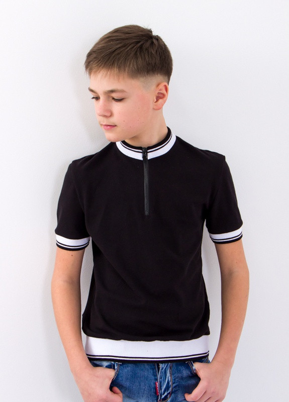 Черная летняя футболка Носи своє 6291-091