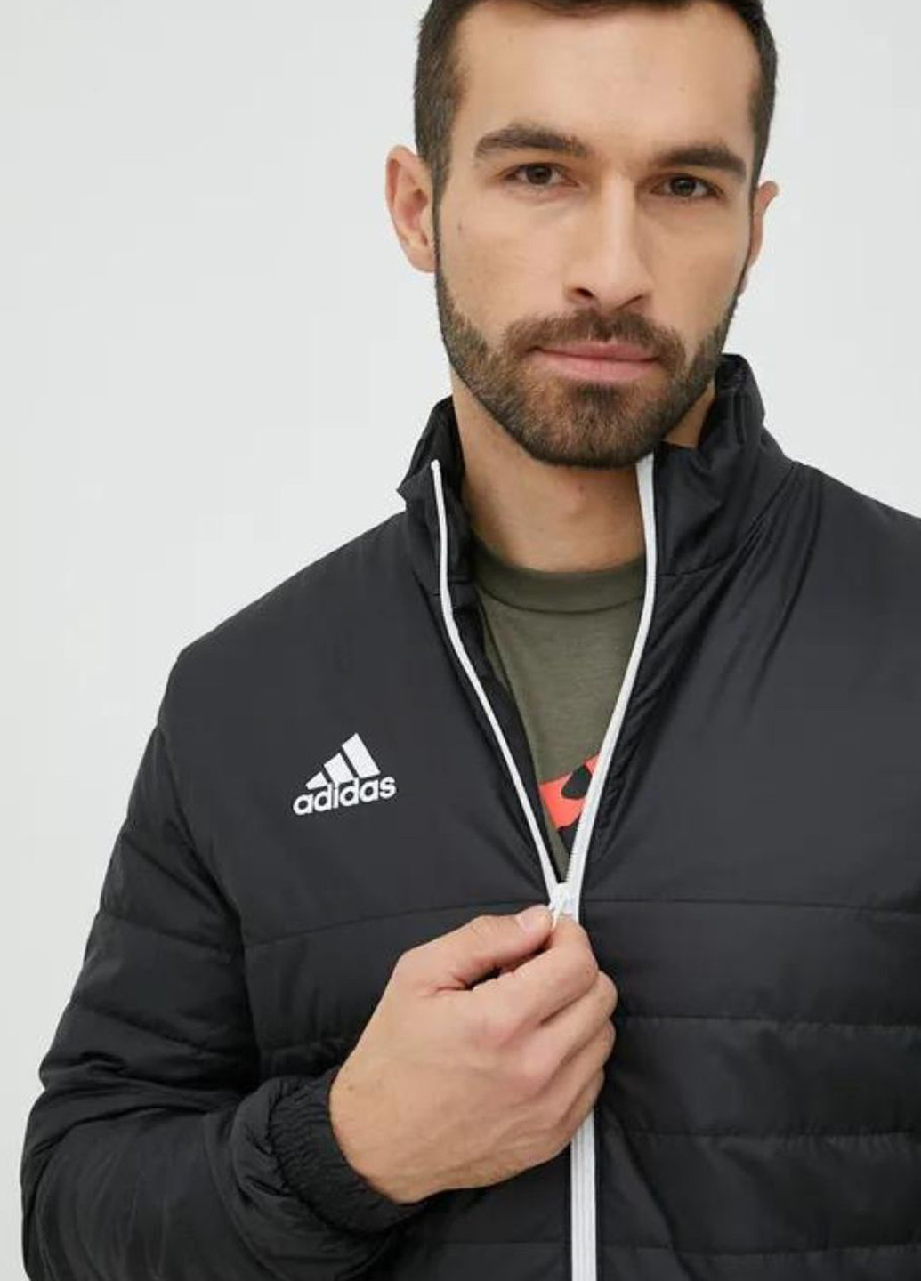 Чорна демісезонна куртка ib6070 adidas ENTRADA 22 Light Jacket