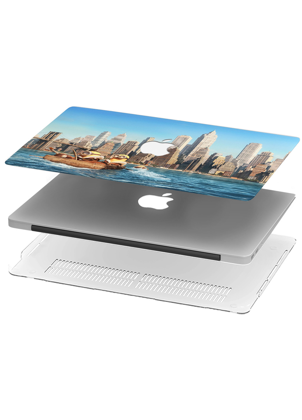 Чехол пластиковый для Apple MacBook Pro 16 A2141 Миньоны в Нью Йорке (9494-2564) MobiPrint (218858041)