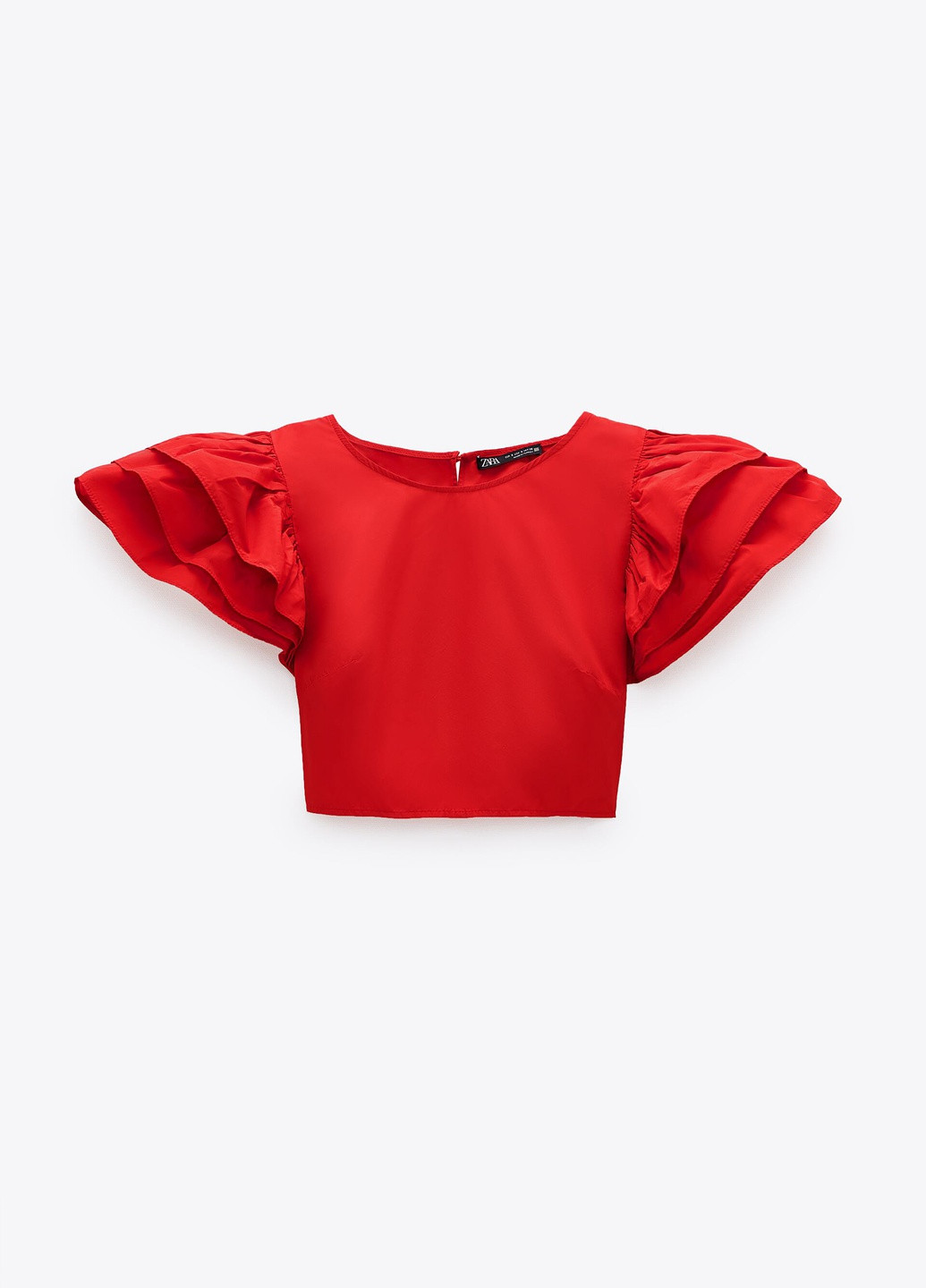 Красная летняя блуза Zara