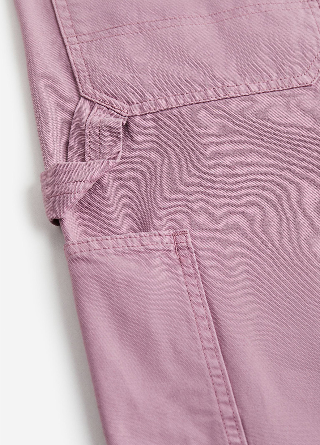 Светло-фиолетовые кэжуал демисезонные прямые брюки H&M