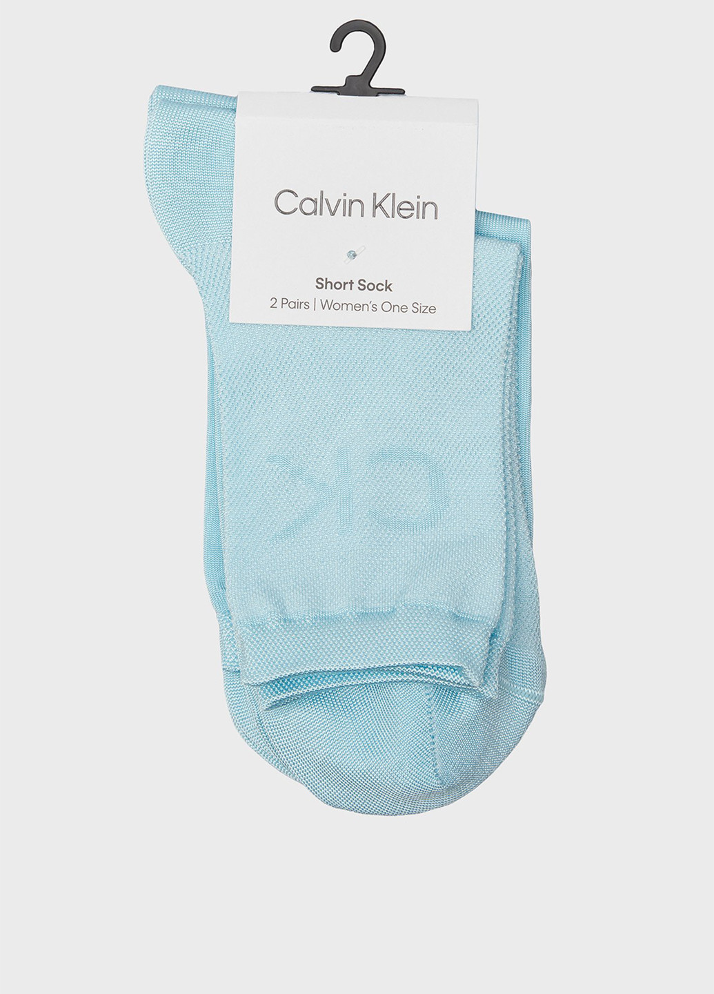 Голубые носки (2 пары) Calvin Klein логотипы (344545994)