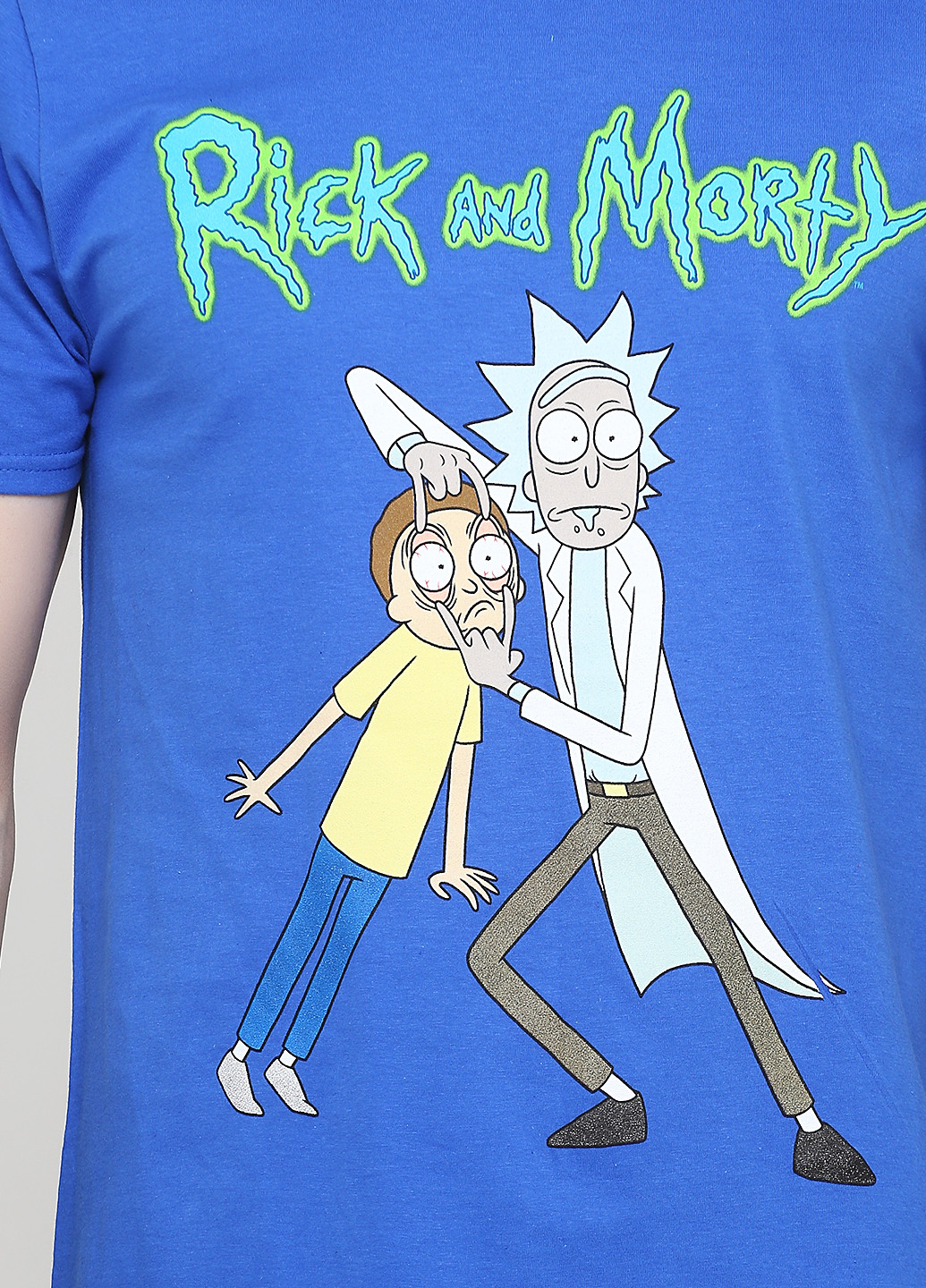 Синяя летняя футболка Rick and Morty