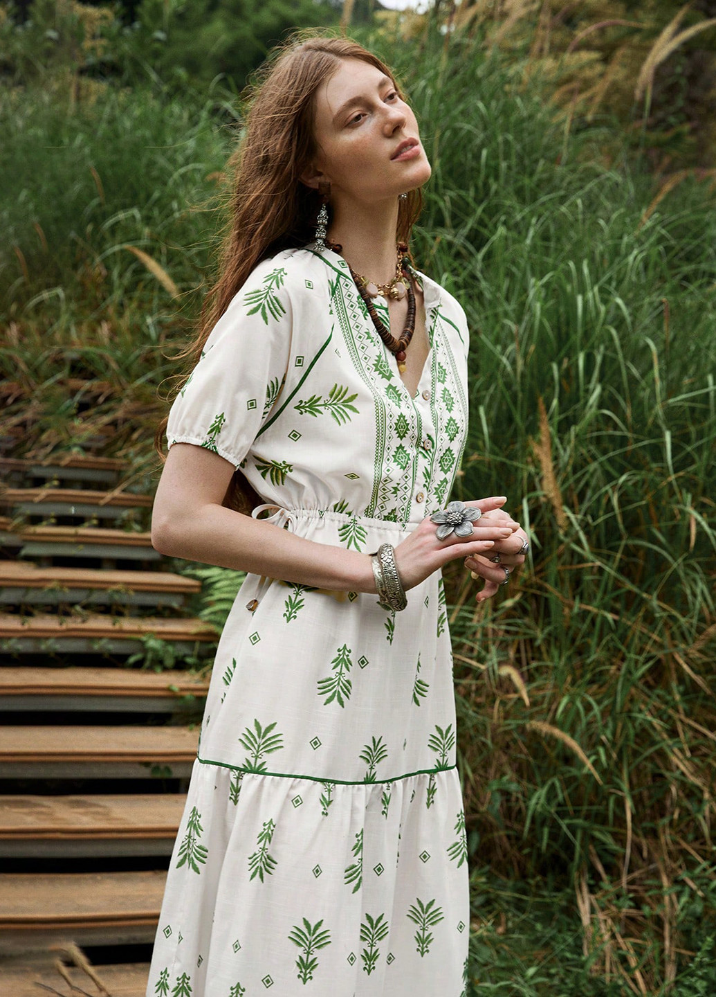 Молочна кежуал сукня а-силует SHEIN з малюнком