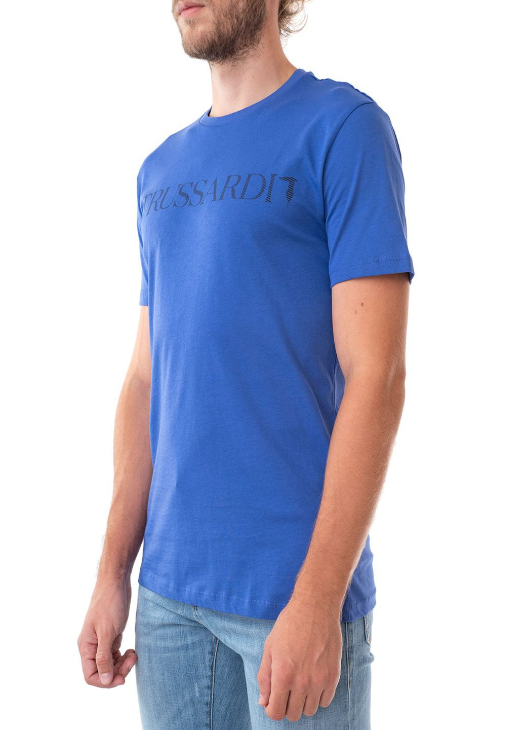 Блакитна футболка Trussardi Jeans