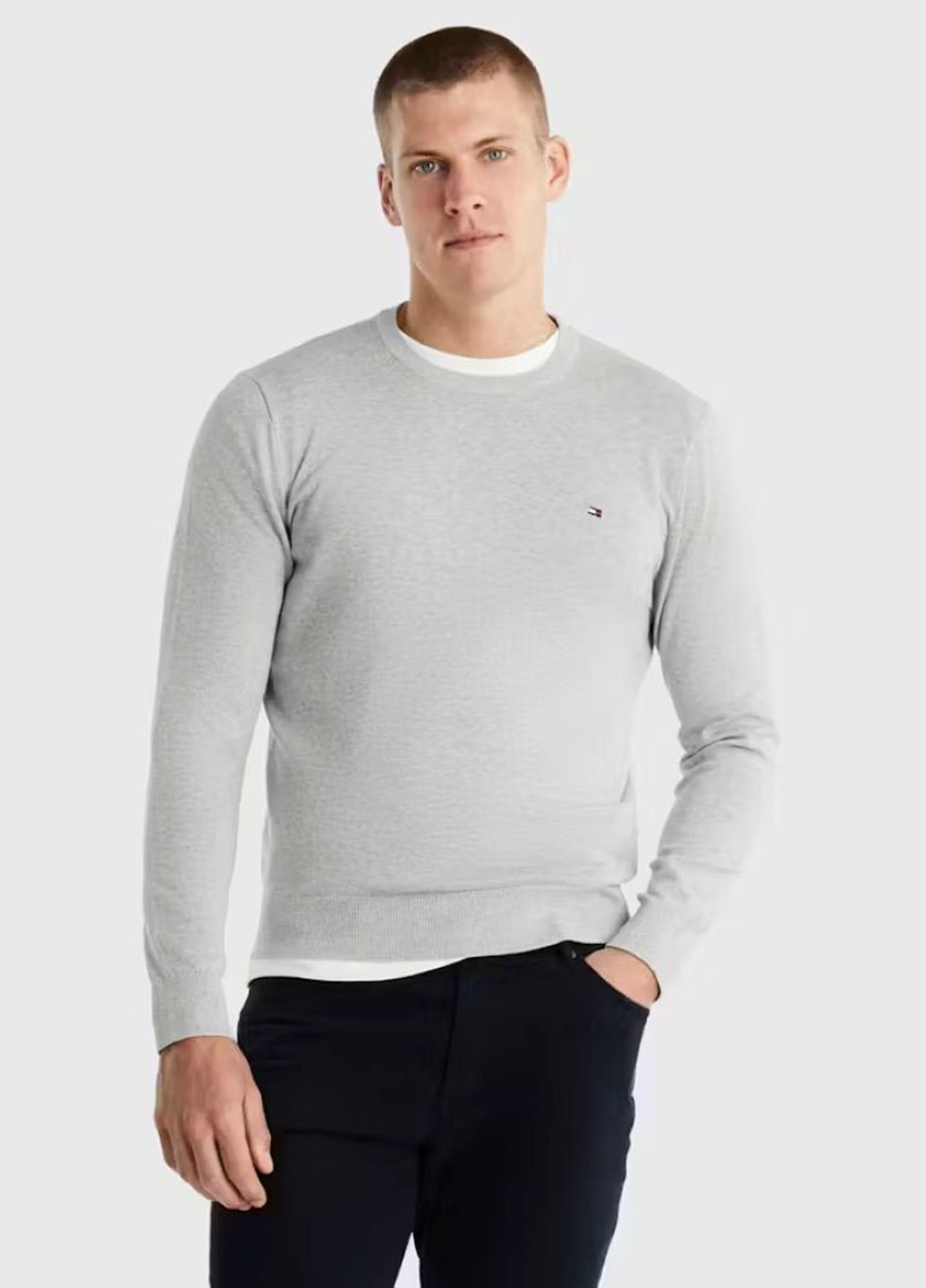 Светло-серый демисезонный джемпер джемпер Tommy Hilfiger