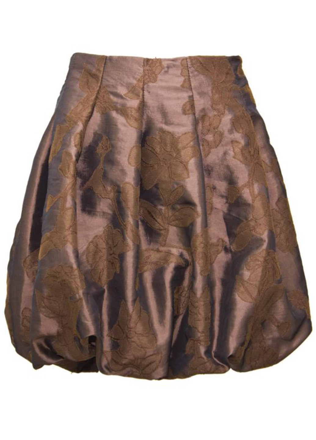 Коричневая кэжуал фактурная юбка Bebepa со средней талией