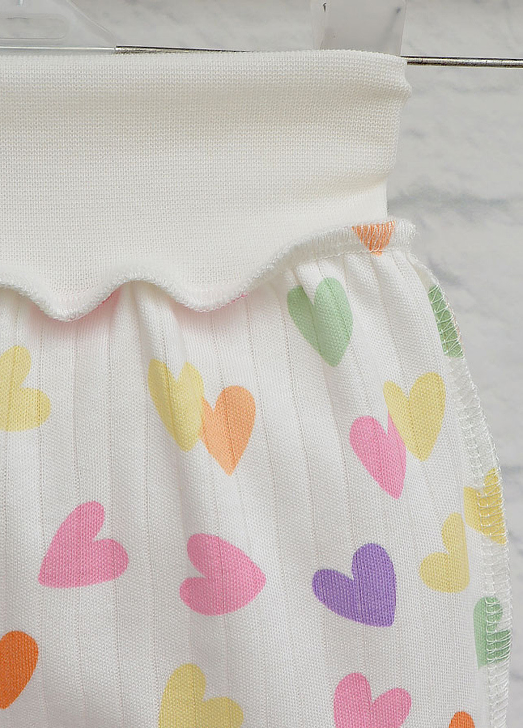 Blanka ползунки сердечки молочный повседневный хлопок, трикотаж производство - Украина