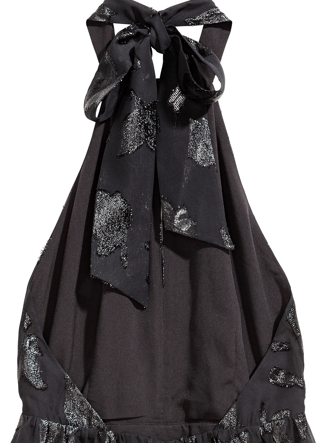 Черное кэжуал платье H&M фактурное