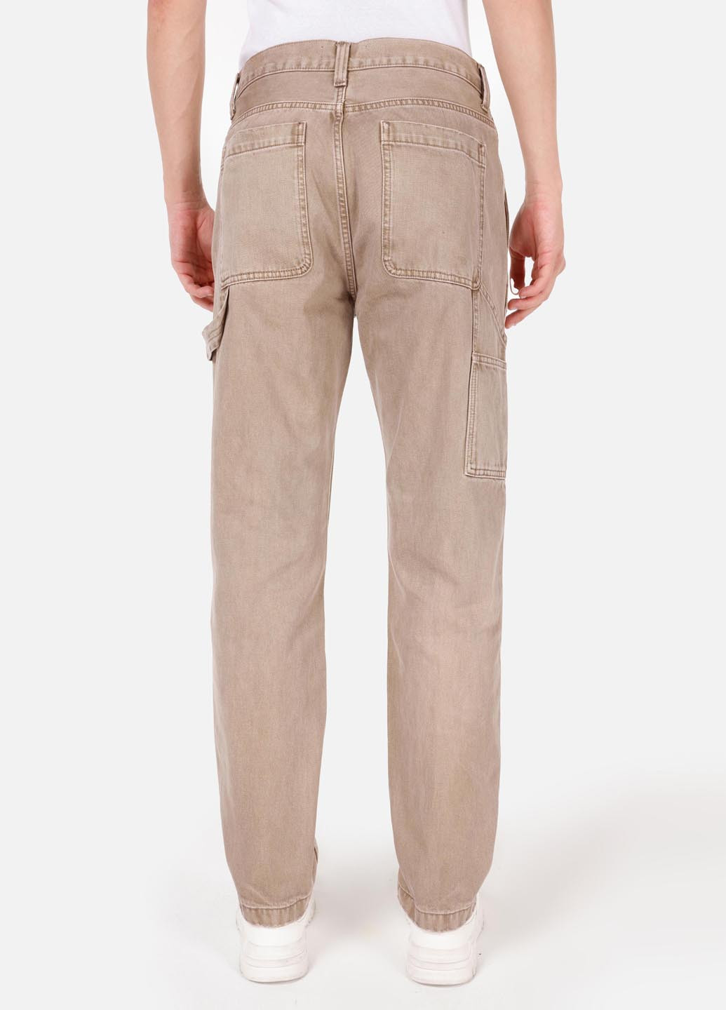Бежевые демисезонные карго джинсы Colin's