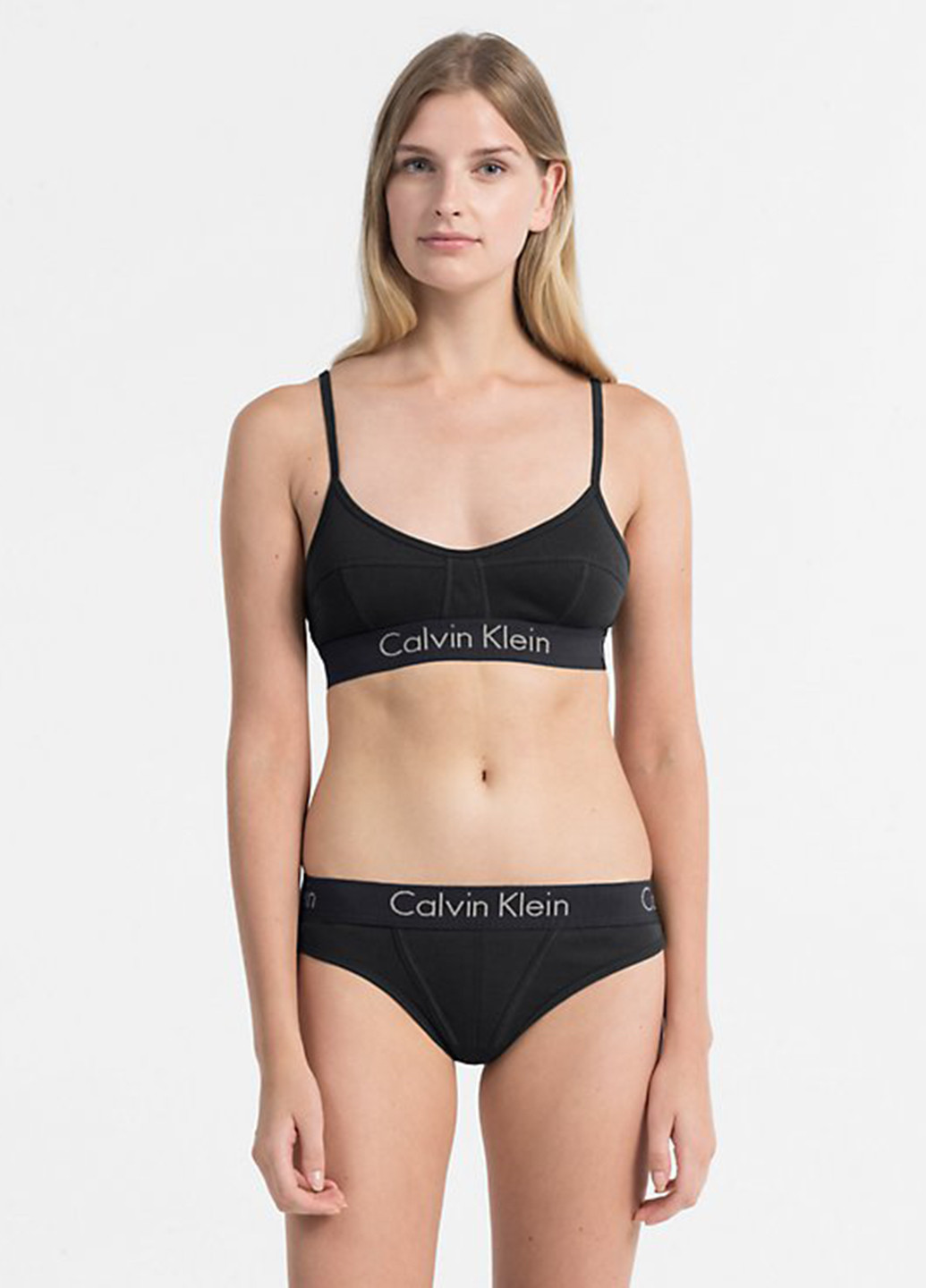 Чёрный бюстгальтер Calvin Klein без косточек