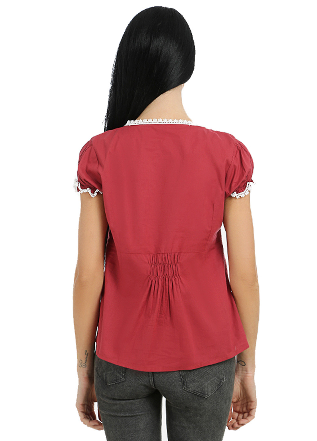 Красная летняя футболка Яavin