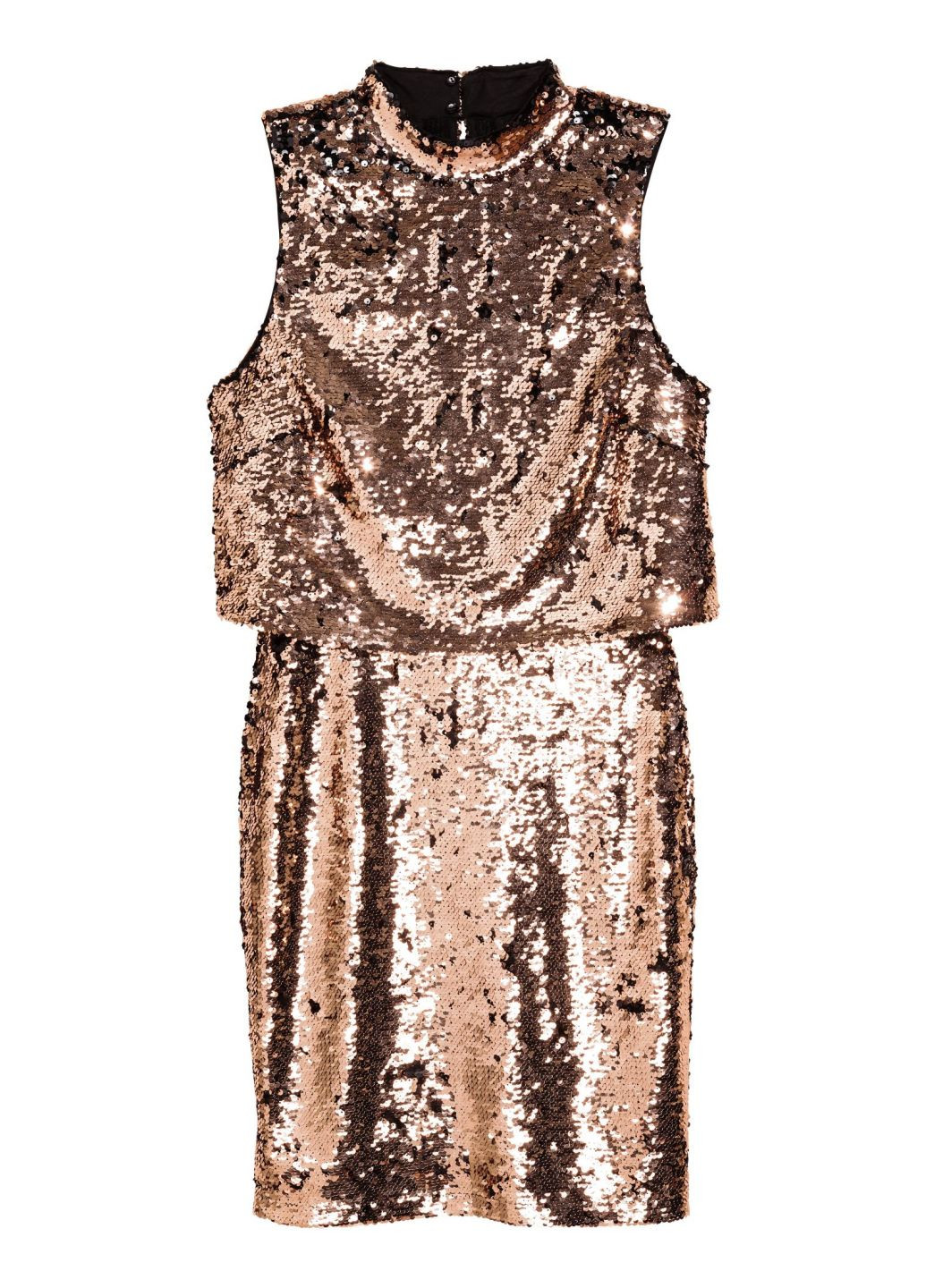 Бронзова кежуал сукня H&M однотонна