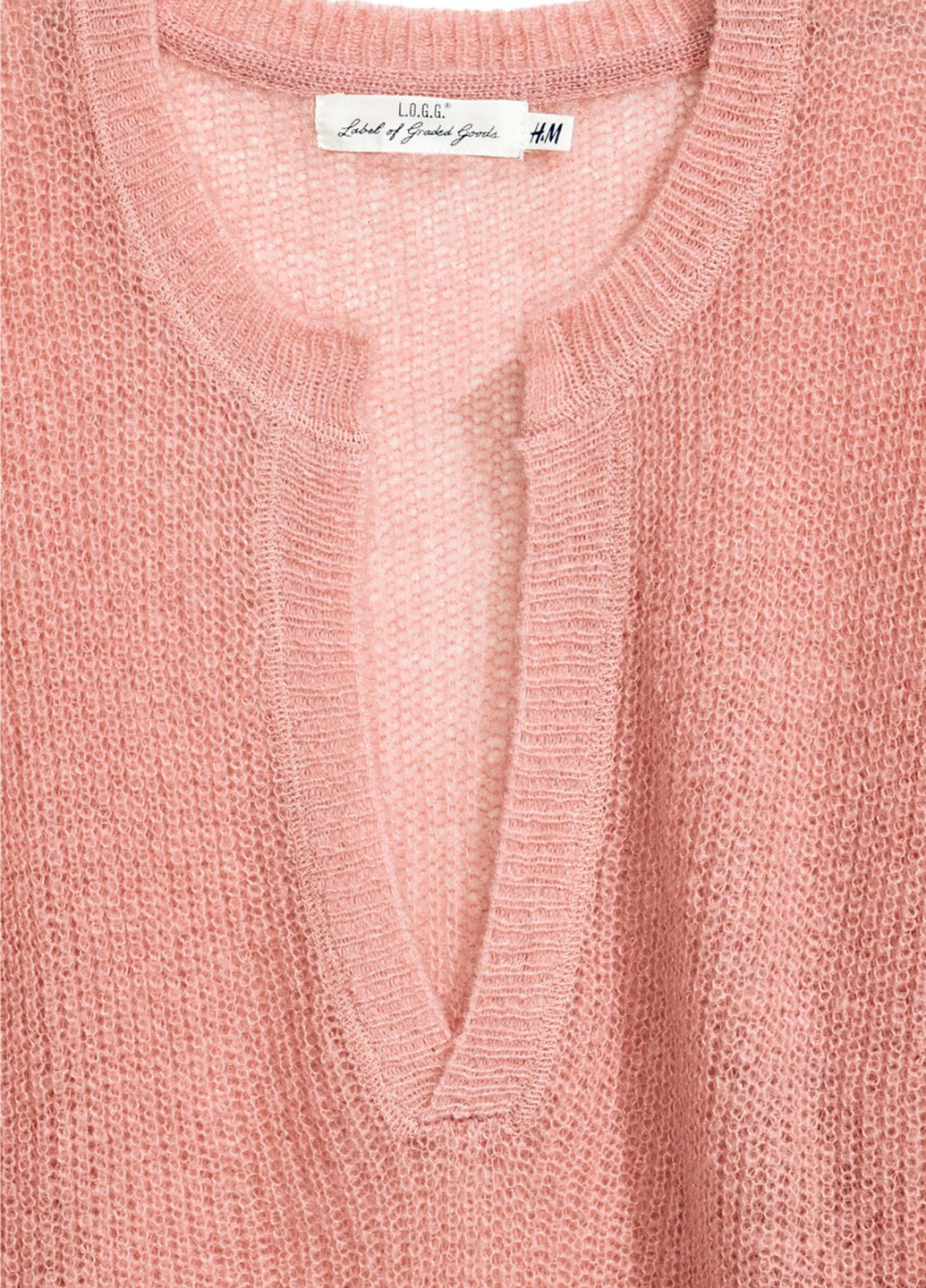 Рожевий демісезонний пуловер пуловер H&M