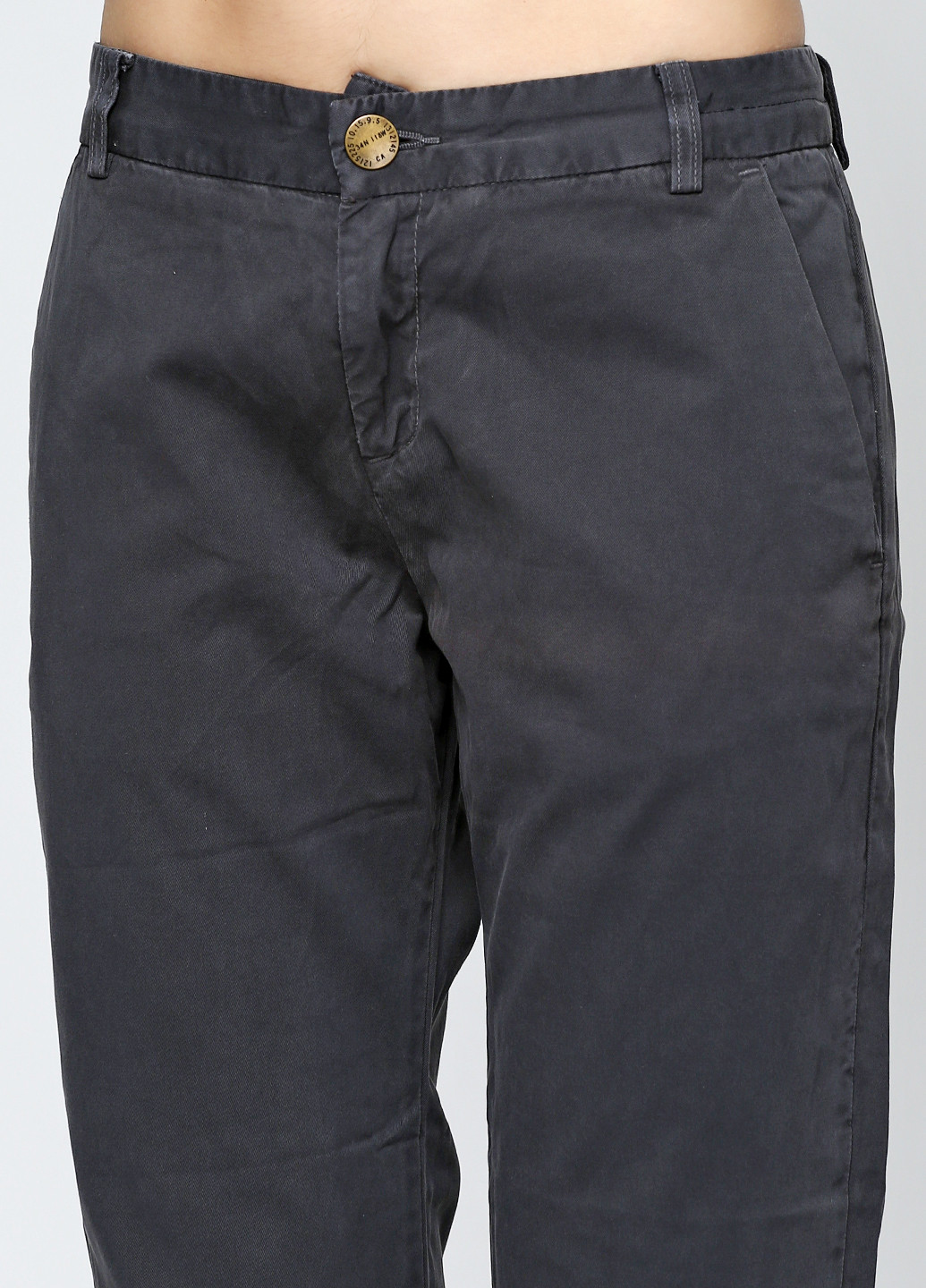 Серые кэжуал демисезонные брюки Current/Elliott