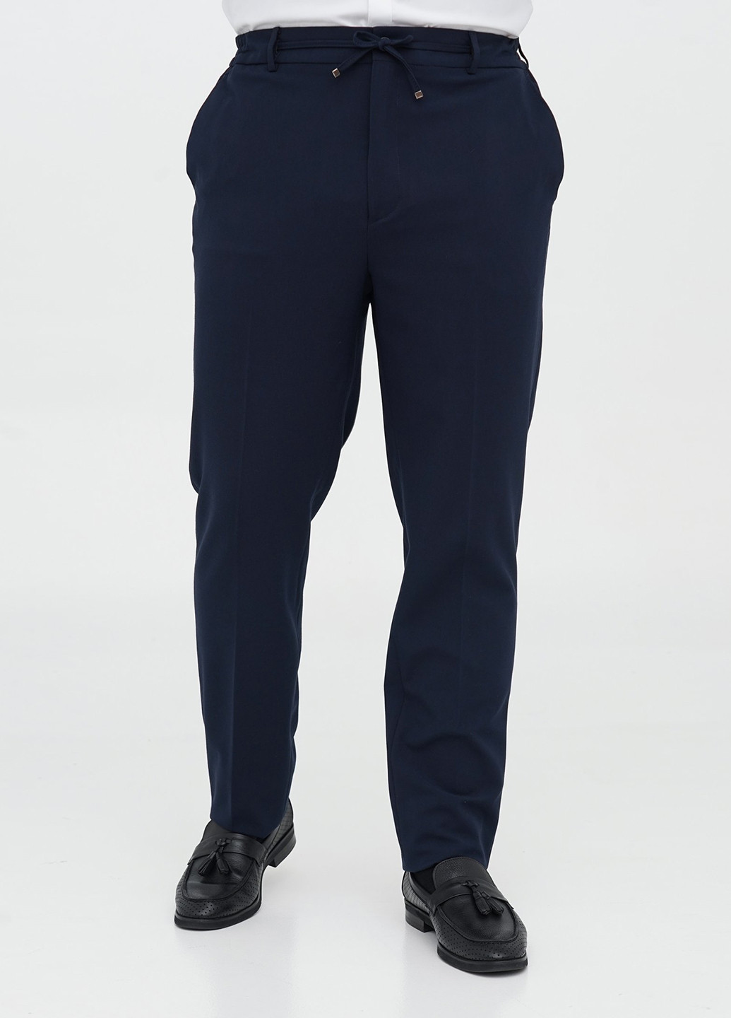 Темно-синій демісезонний костюм (піджак, штани) брючний Trend Collection