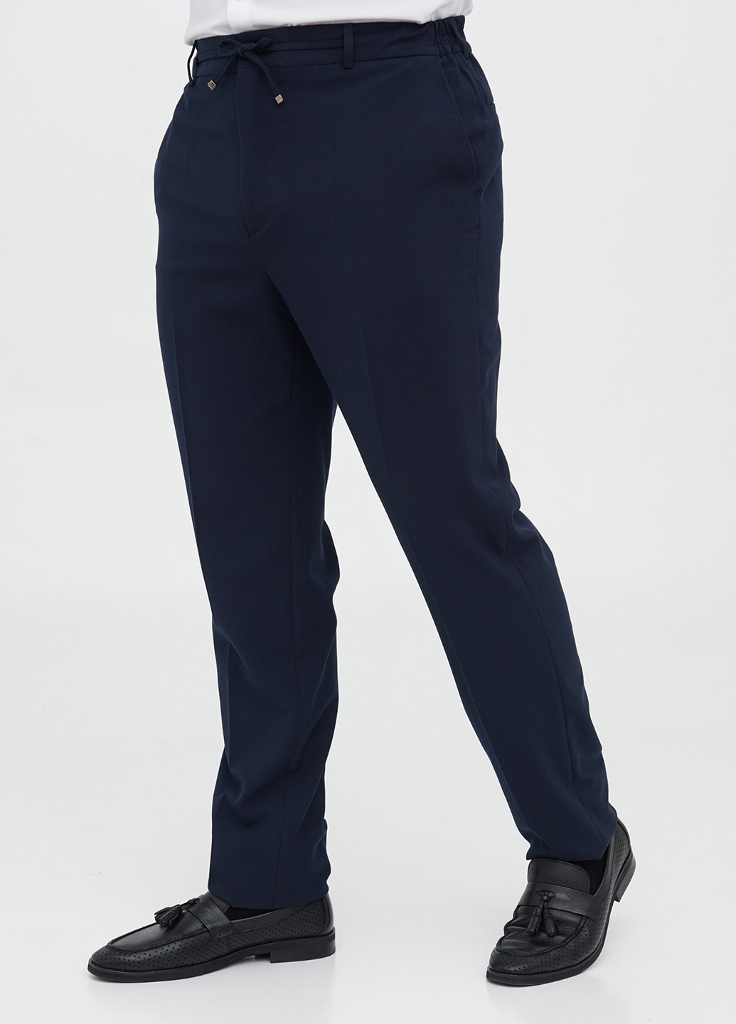 Темно-синій демісезонний костюм (піджак, штани) брючний Trend Collection