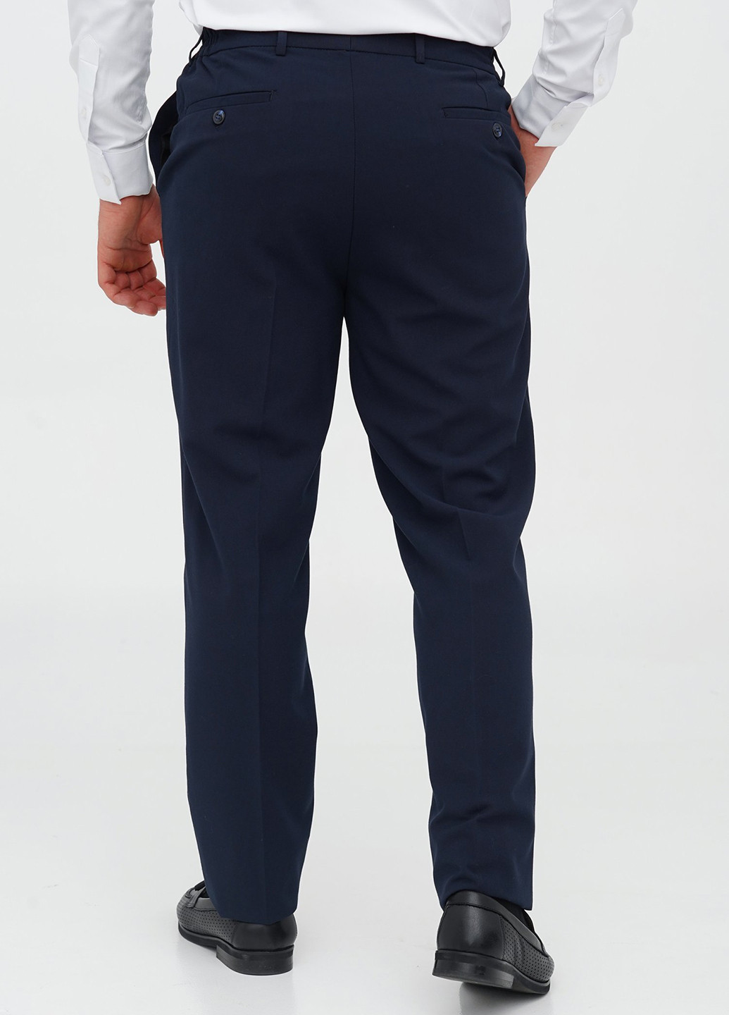 Темно-синій демісезонний костюм (піджак, штани) брючний Trend Collection