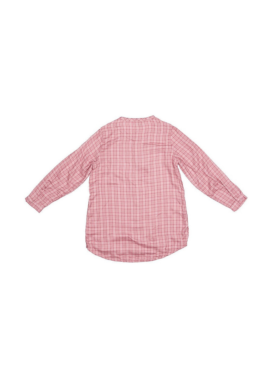 Розовая кэжуал рубашка в клетку United Colors of Benetton