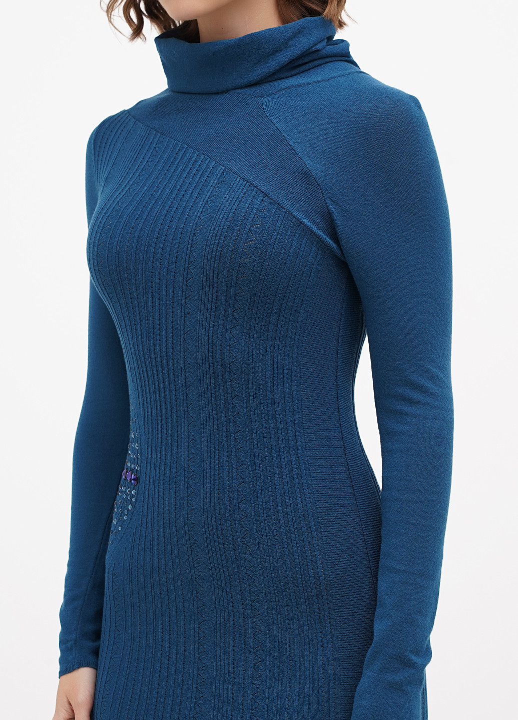 Морської хвилі кежуал сукня силуетна Sassofono однотонна