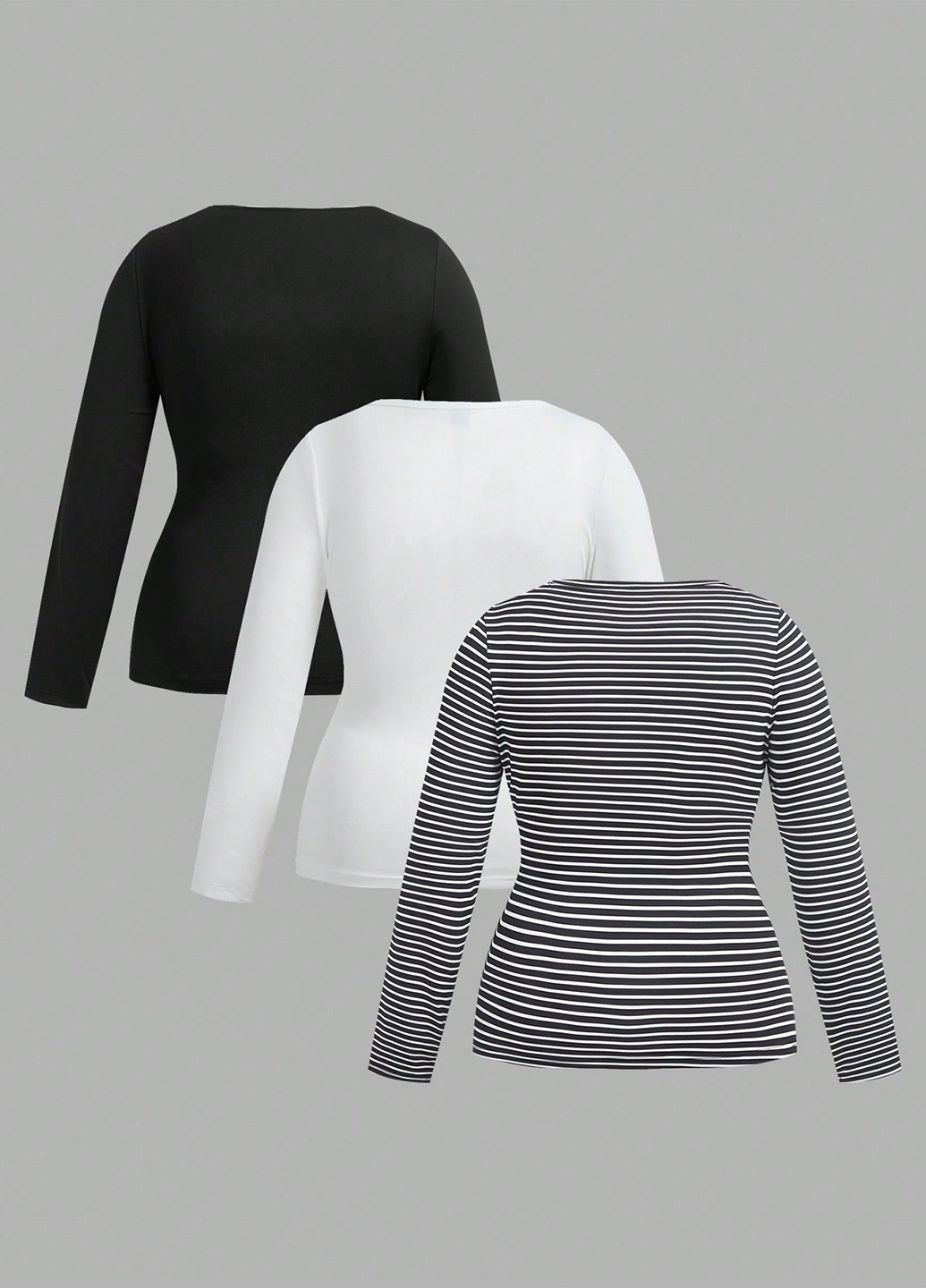 Лонгслив (3 шт.) SHEIN (341285921)