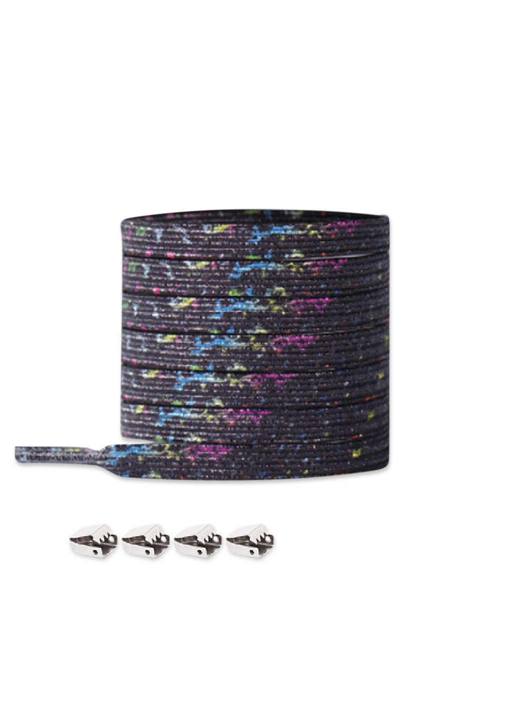 Цветные эластичные шнурки-резинки с фиксатором-зажимом, 105 см, цвет №114 No Brand (253654582)