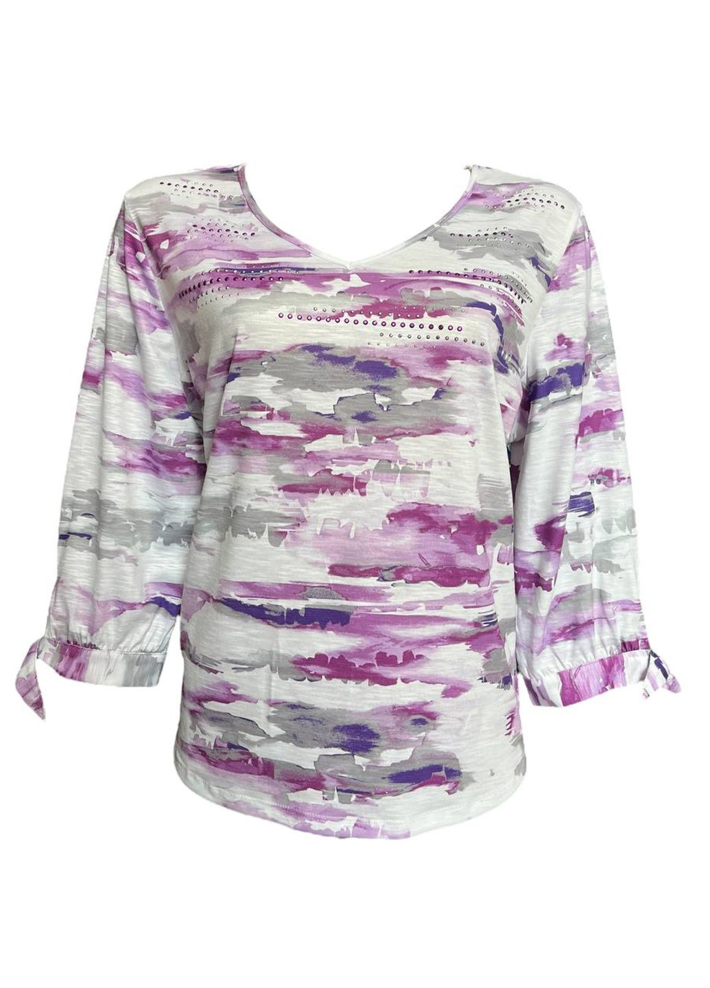 Светло-серая блуза American Fashion