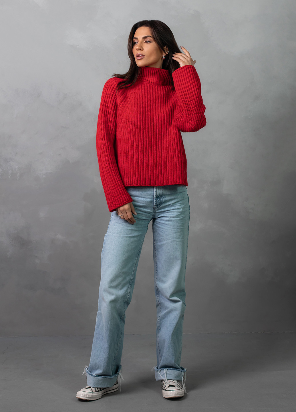 Червоний светр жіночий Viviami