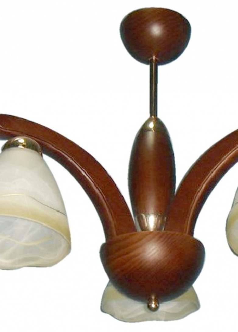 Люстра дерев'яна стельова для натяжної стелі прованс BKL-412S/3 Brille (253886118)