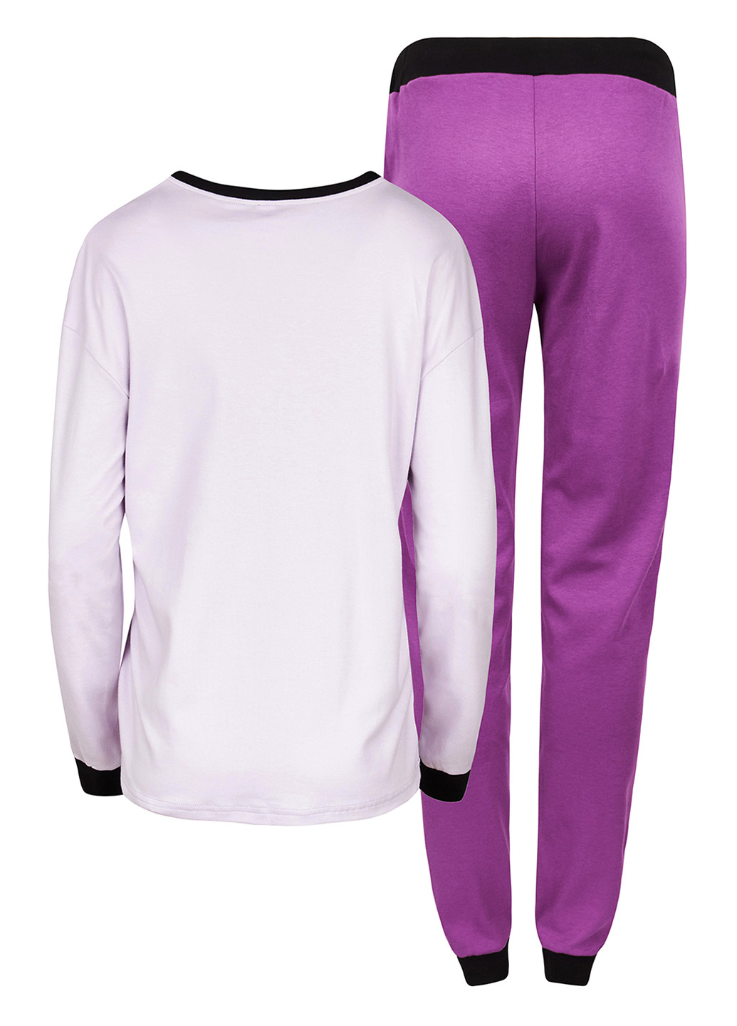 Фіолетова всесезон піжама (лонгслів, штани) Garnamama