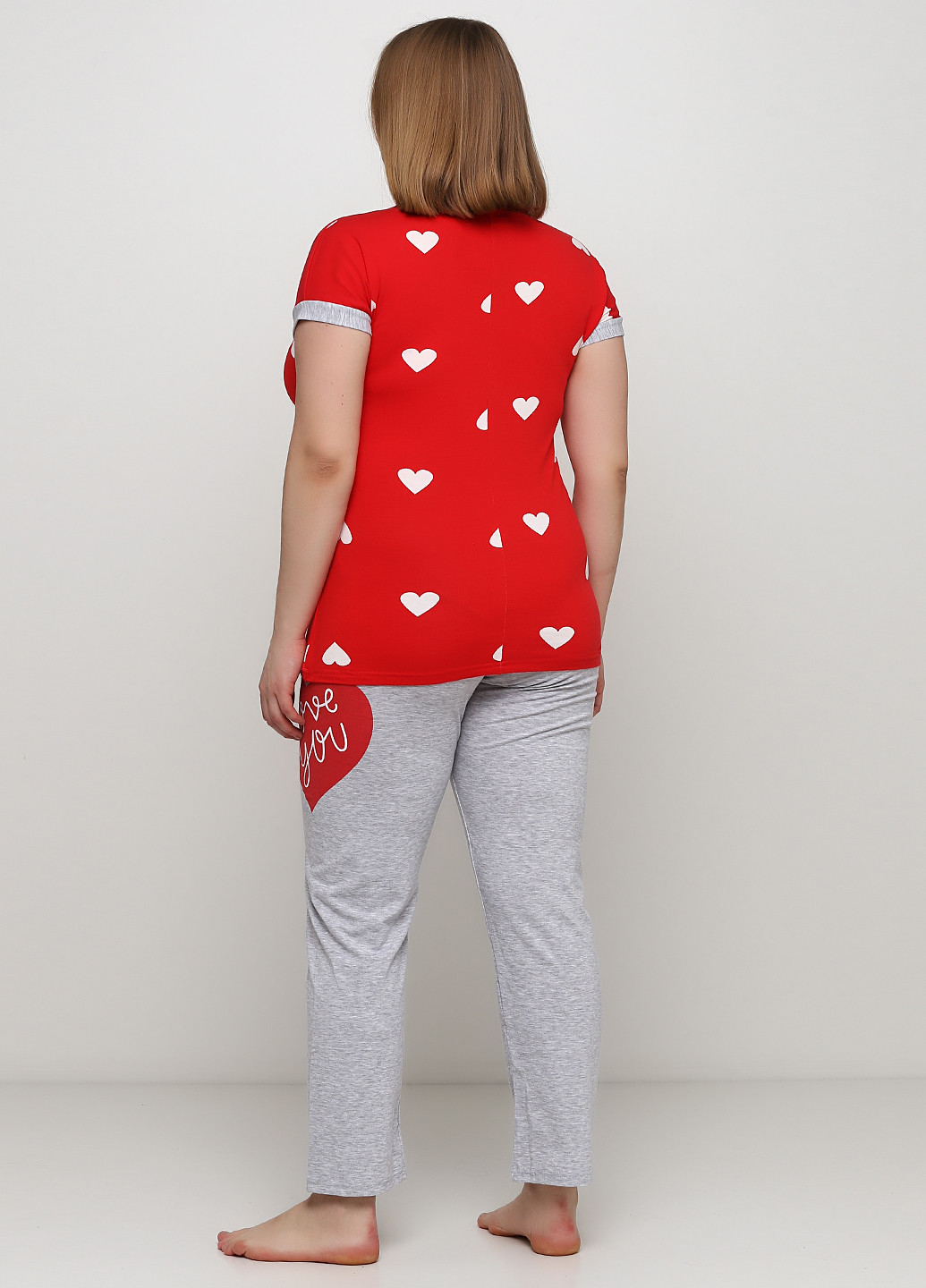Красная всесезон пижама (футболка, брюки) Sexen