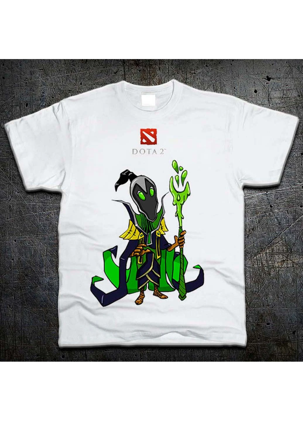 Белая футболка Fruit of the Loom Герой Рубик Rubick Дота 2 Dota 2