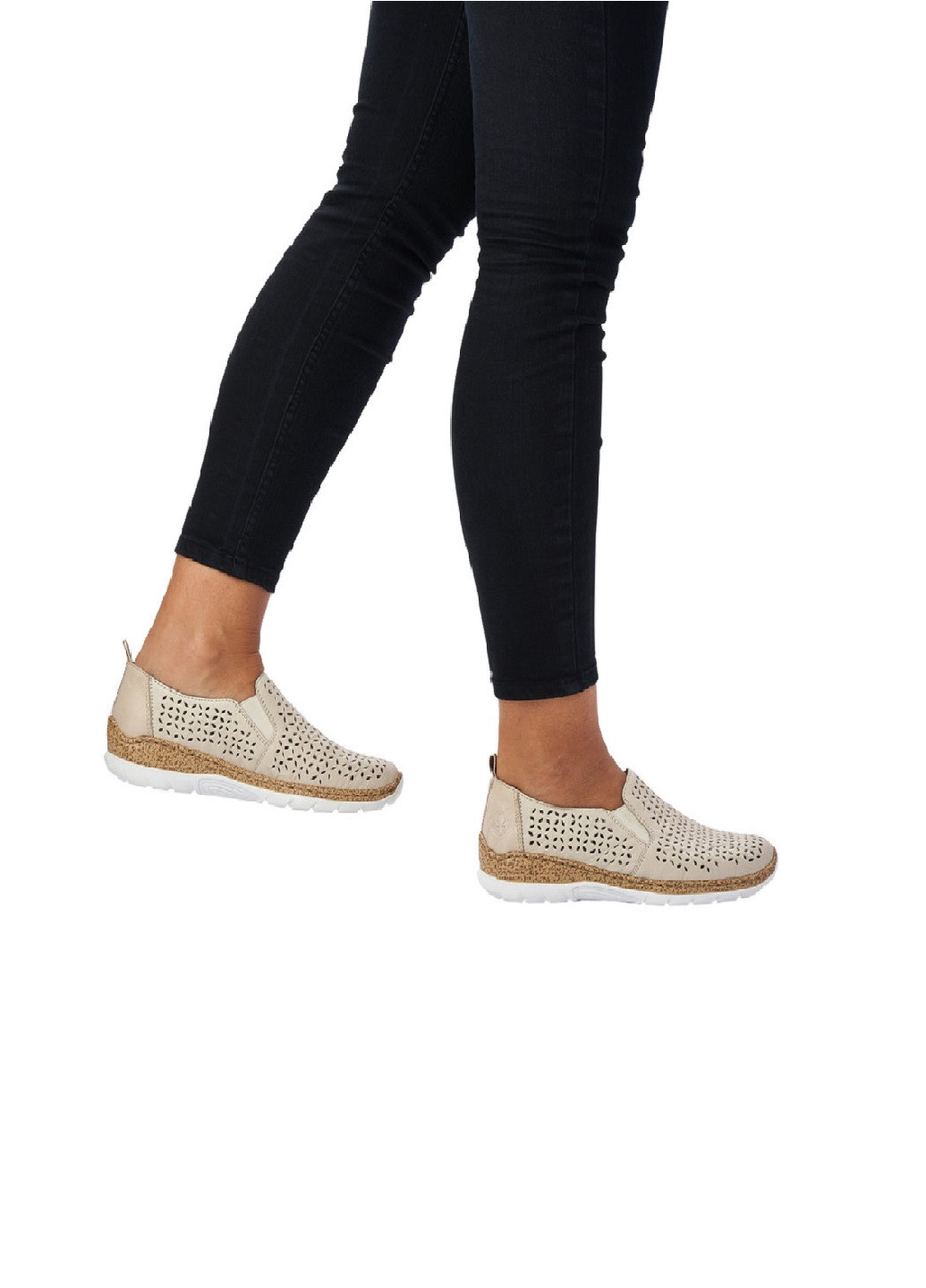 Rieker Туфли бежевый з натуральная кожа, германия — лето (252844743)