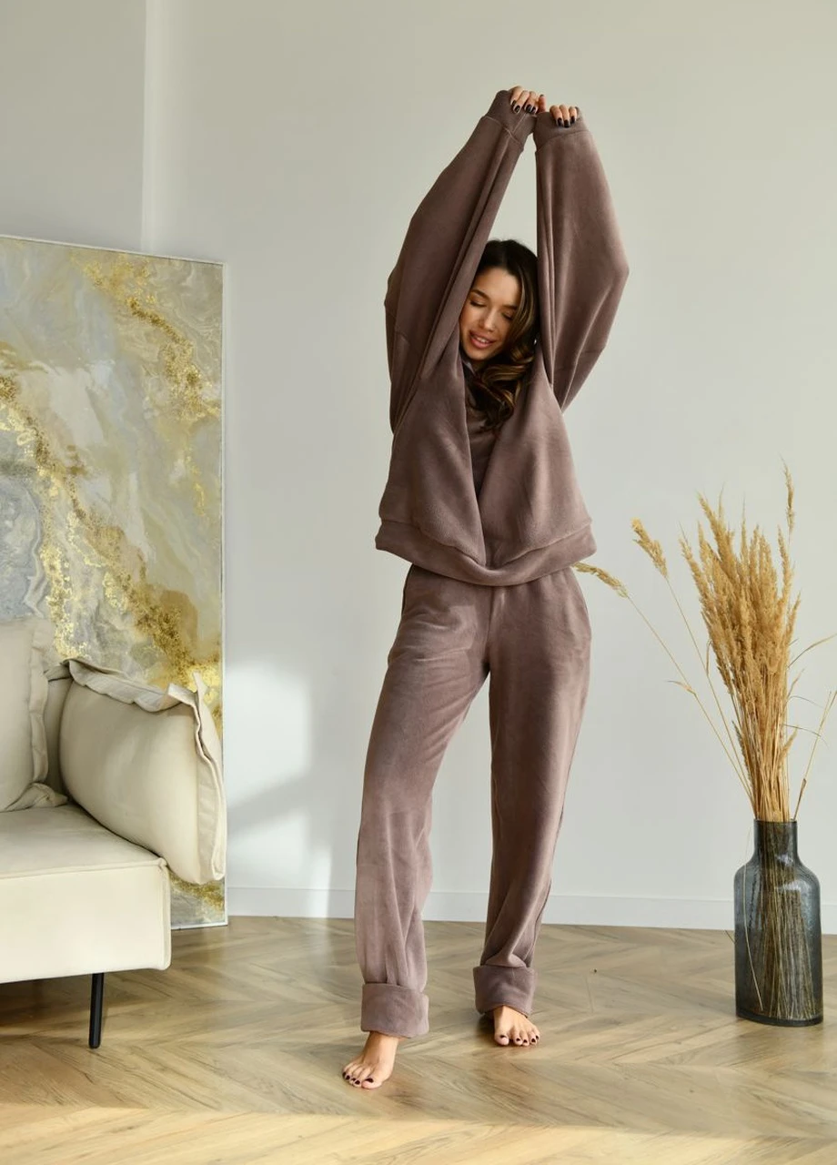 Плюшевий жіночий костюм Мокко Teddy Shuna Comfort (254732750)