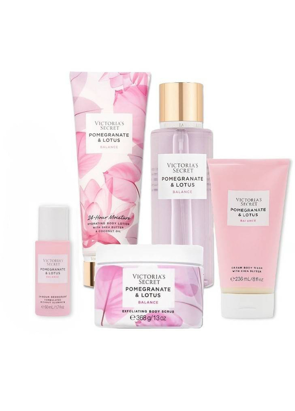 Набір Pomegranate & Lotus (міст, лосьйон, скраб, олія, крем-гель для душу) Victoria's Secret (331145089)
