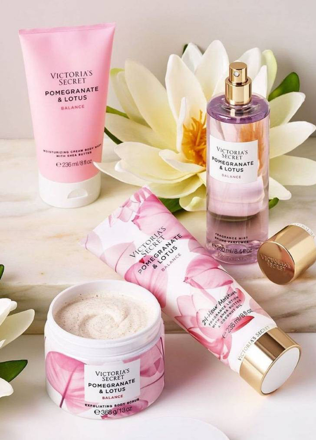 Набір Pomegranate & Lotus (міст, лосьйон, скраб, олія, крем-гель для душу) Victoria's Secret (331145089)