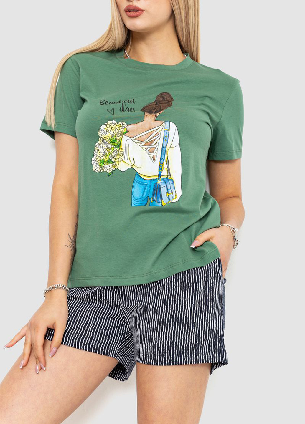 Комбинированная всесезон пижама (футболка, шорты) футболка + шорты Ager