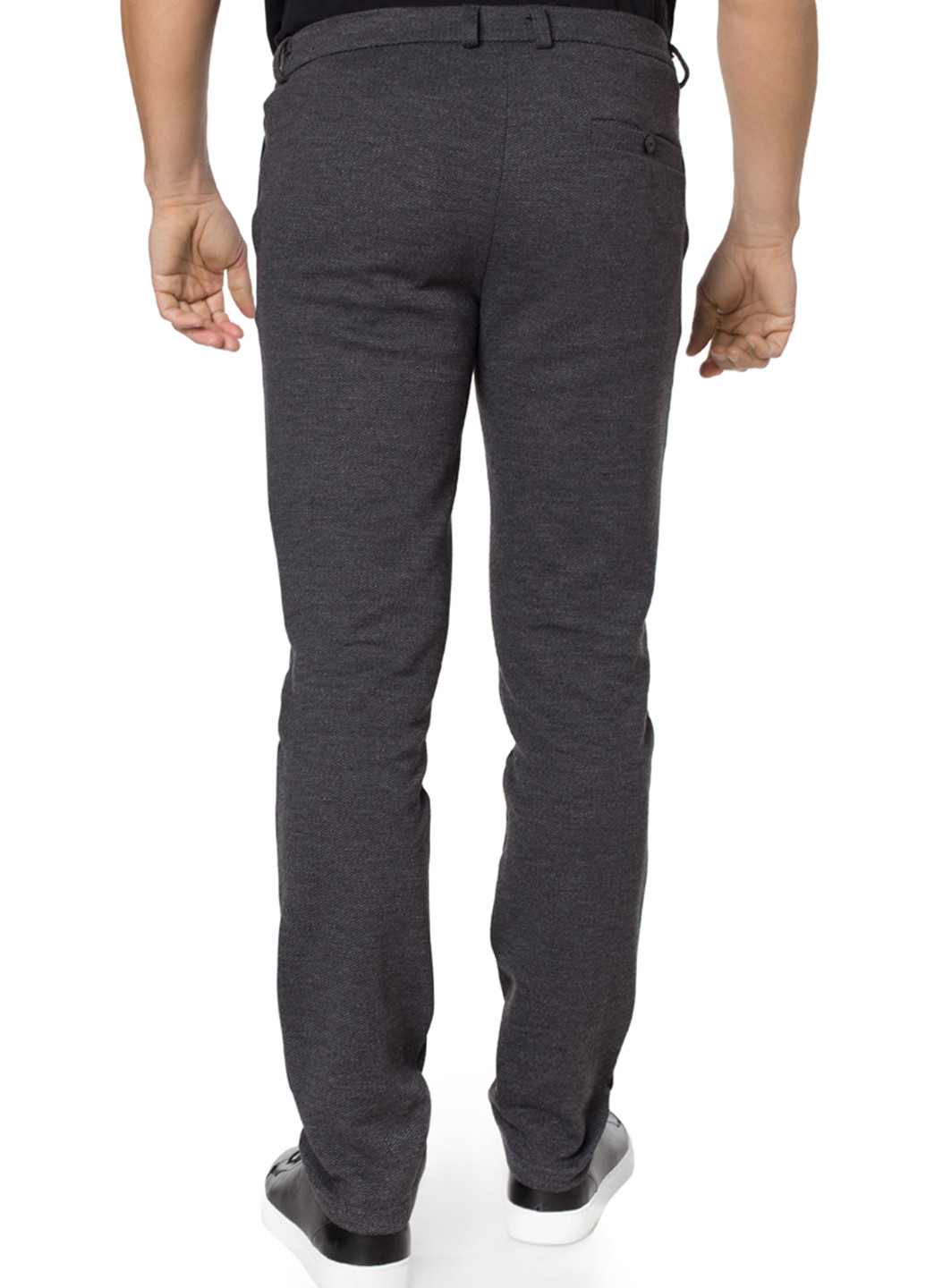 Грифельно-серые классические демисезонные прямые брюки Arber