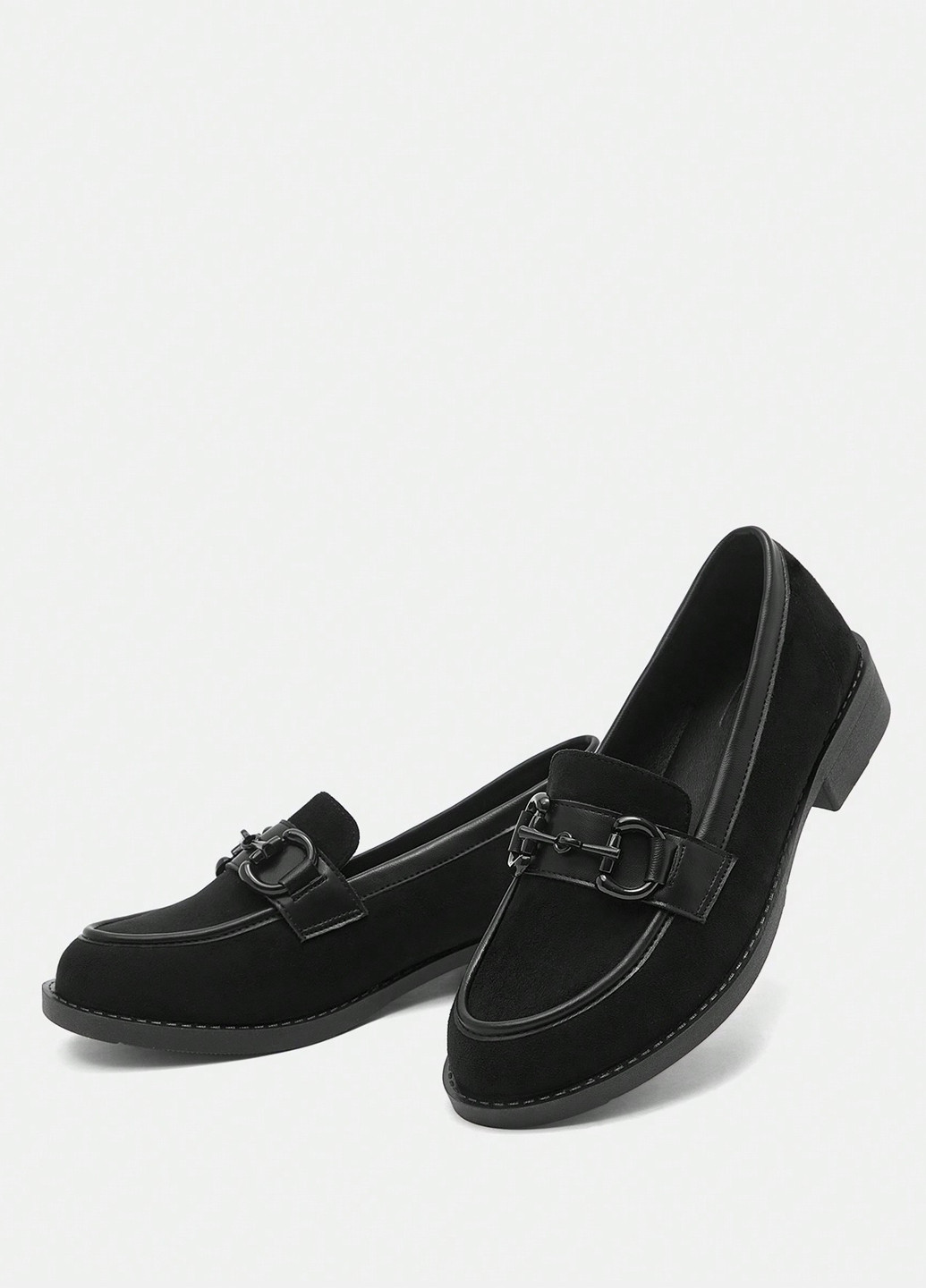 SHEIN Туфли лоферы черный з искусственная кожа, китай — демисезон (365629177)