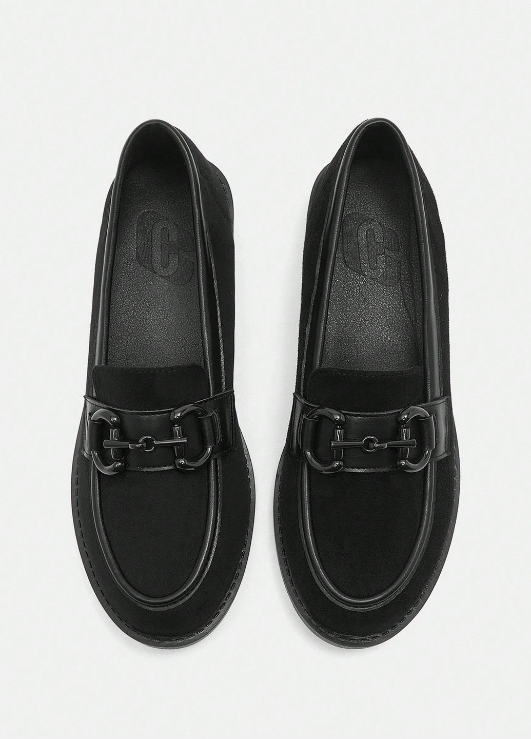 SHEIN Туфли лоферы черный з искусственная кожа, китай — демисезон (365629177)