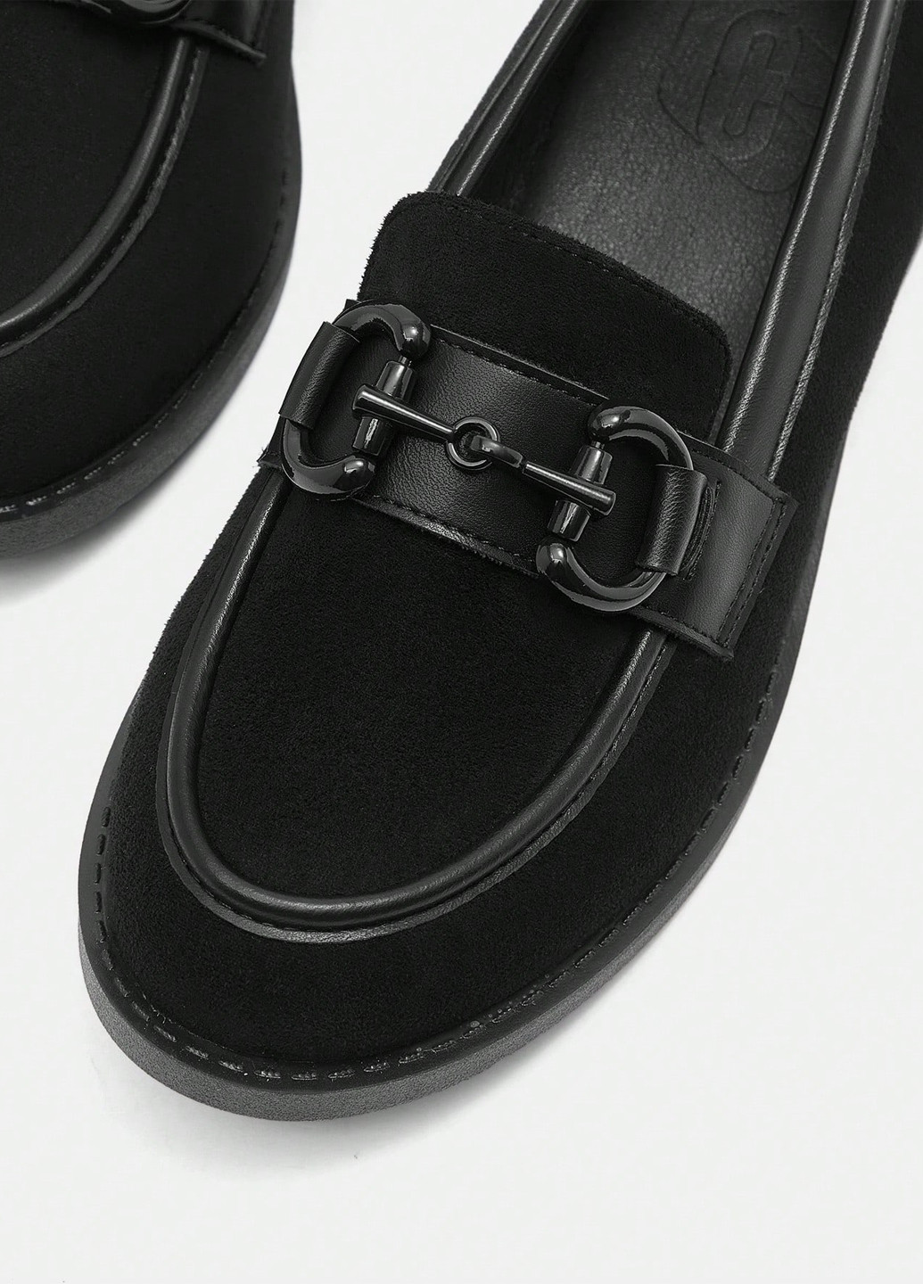 SHEIN Туфли лоферы черный з искусственная кожа, китай — демисезон (365629177)