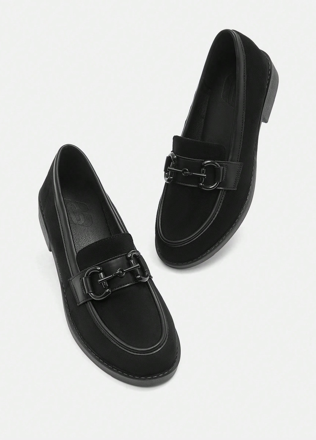 SHEIN Туфли лоферы черный з искусственная кожа, китай — демисезон (365629177)