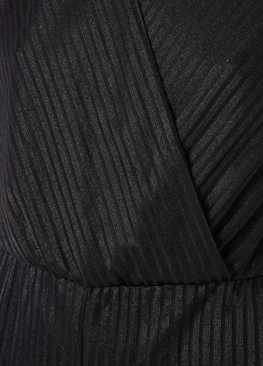 Комбинезон KOTON комбинезон-брюки однотонный чёрный кэжуал трикотаж, полиэстер