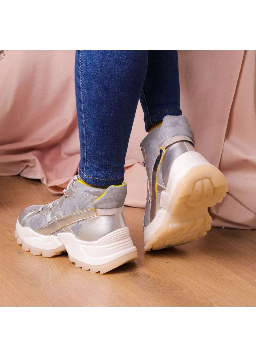 Черевики жіночі Rowan 2395 23 5 Срібло Fashion (253791821)