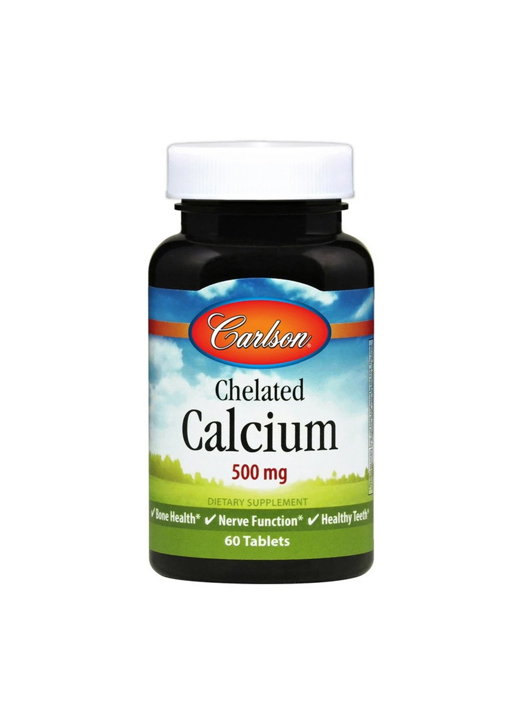 Кальций хелат Chelated Calcium 500 mg (60 табл) карлсон лаб Carlson Labs (255408139)