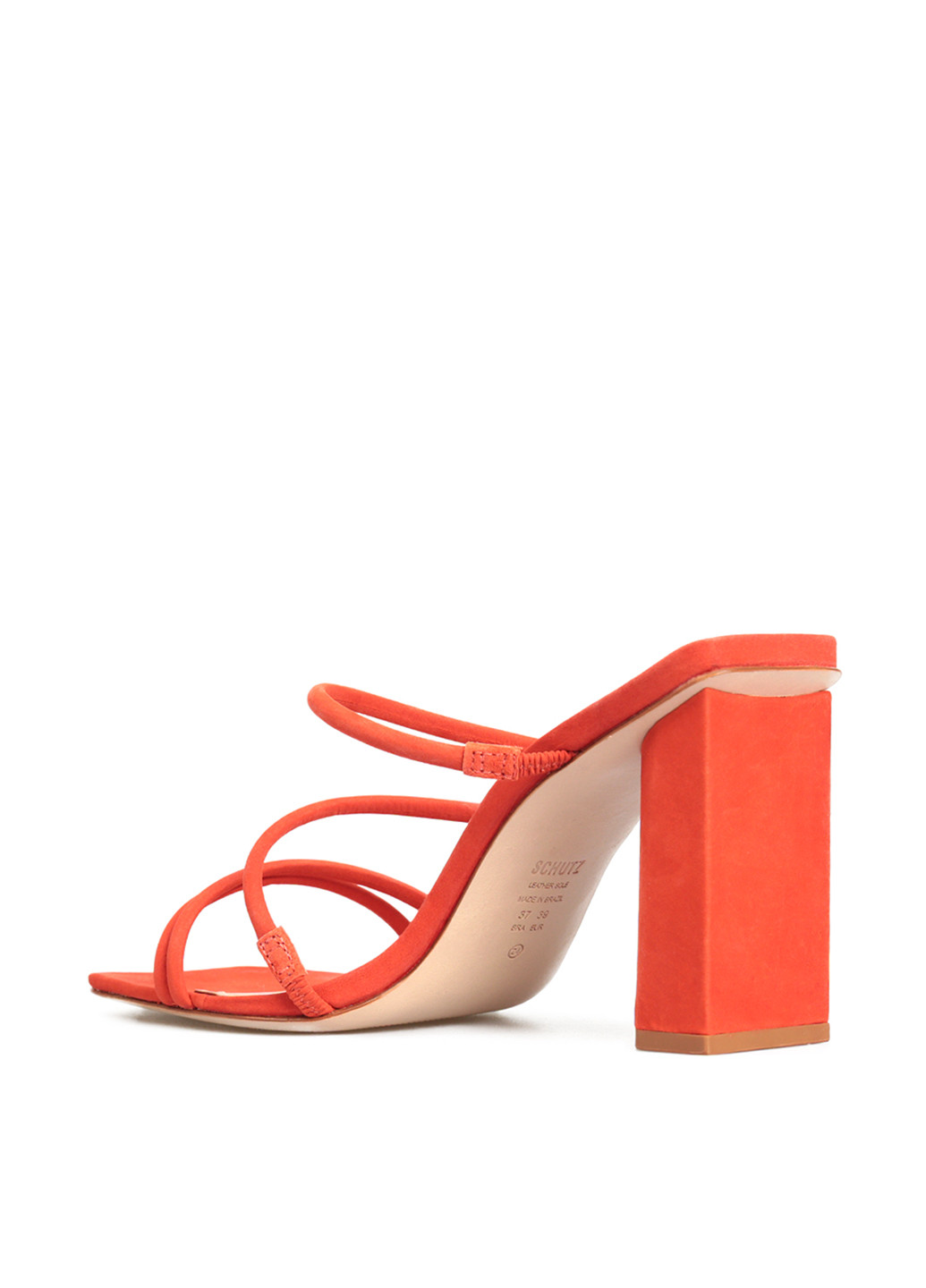 Терракотовые шлепанцы Schutz