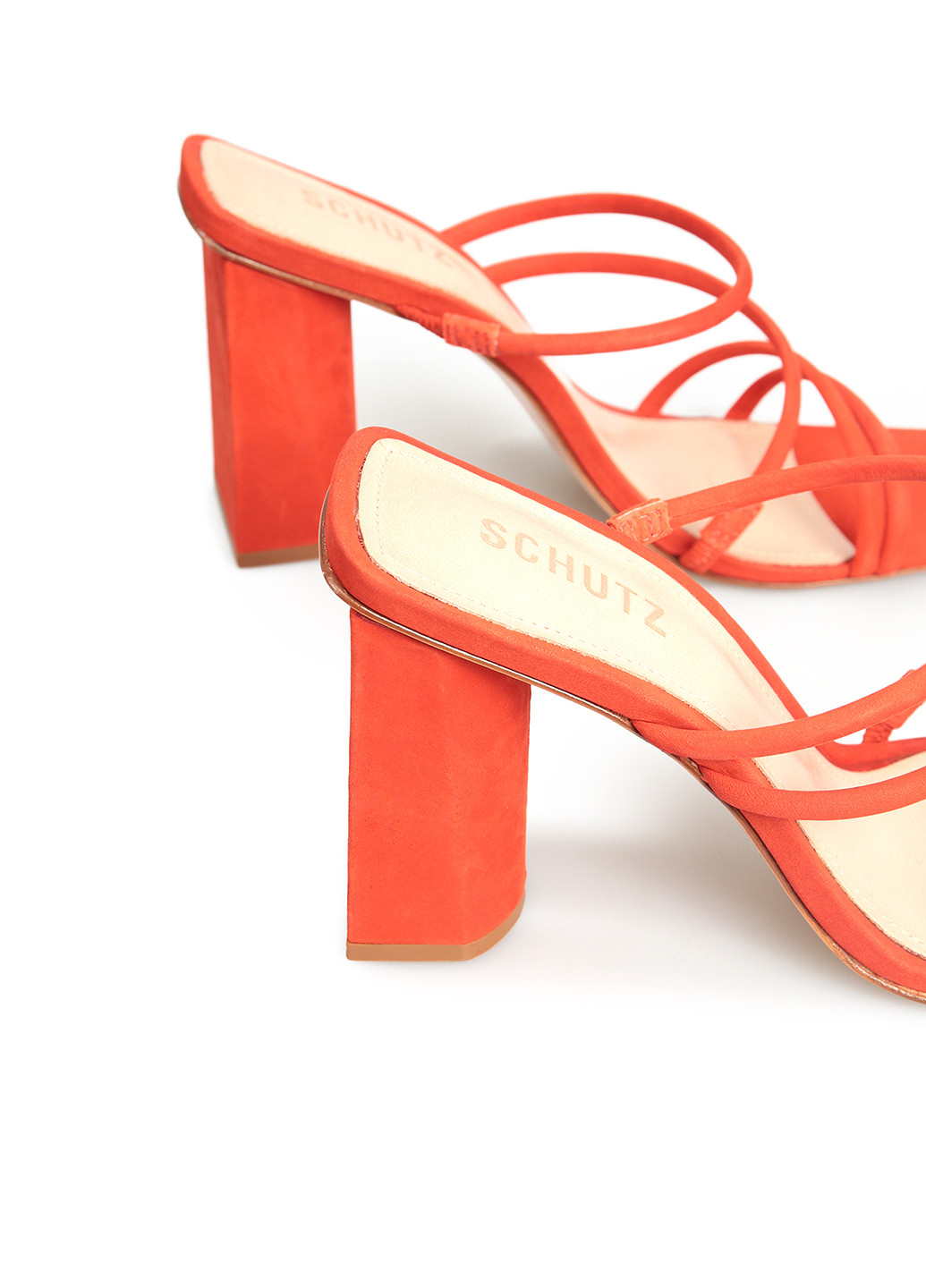 Терракотовые шлепанцы Schutz