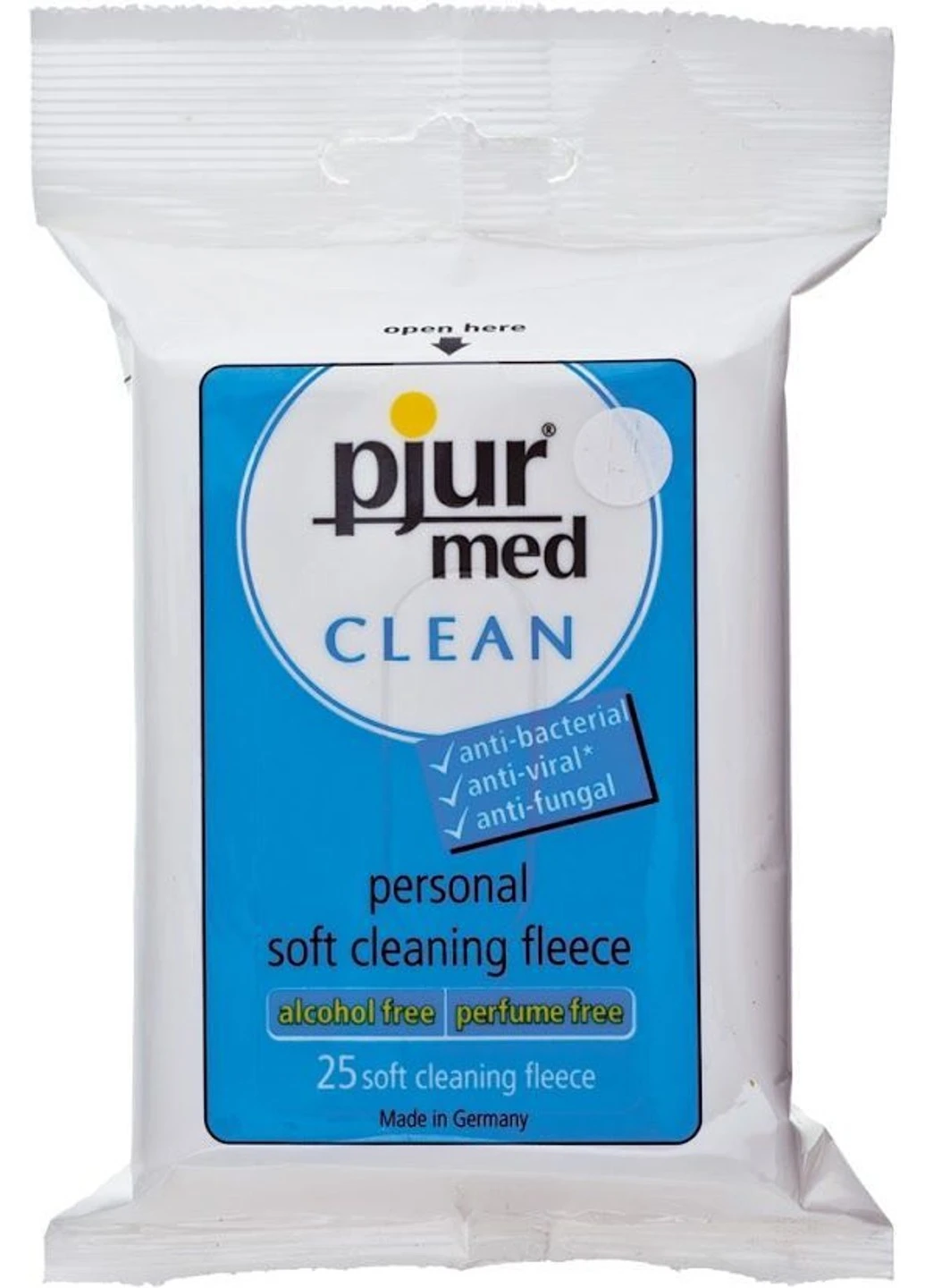Вологі серветки MED Clean 25 штук Pjur (255247554)